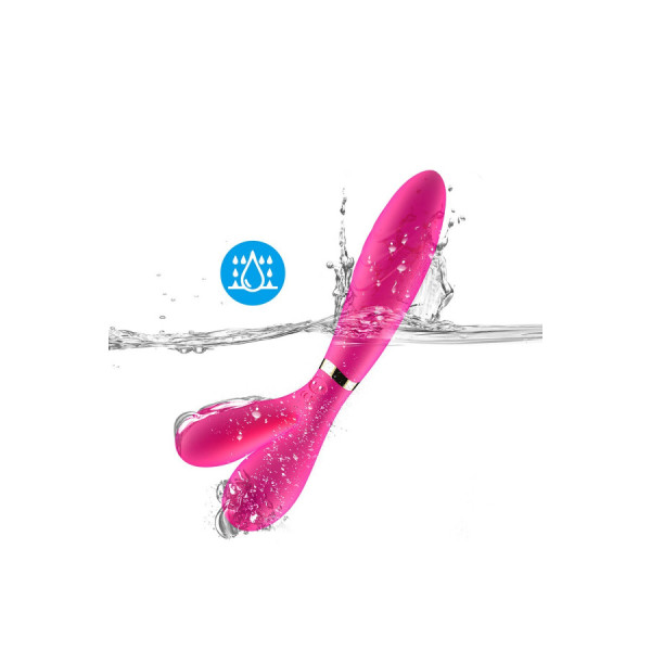Vibromasseur Wand  rose en forme de Y avec 3 moteurs 